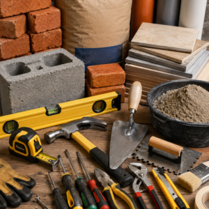 Hand Tools and Building Material